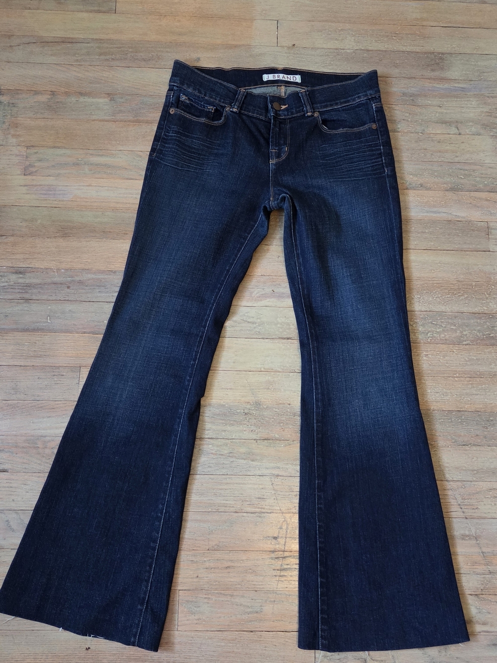 J Brand Dark Blue Flared Jeans